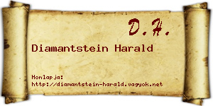 Diamantstein Harald névjegykártya